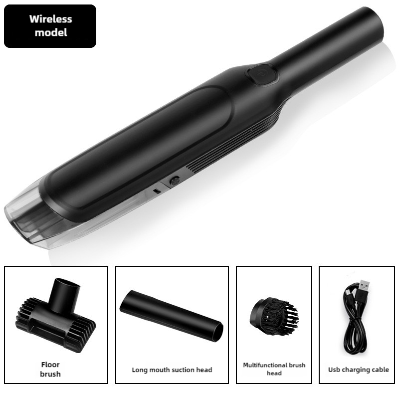 Wireless Handheld Car Vacuum Cleaner 8000Pa Suction Usb Rechargeable Wet & Dry Use Lightweight With Washable Filter 40 M