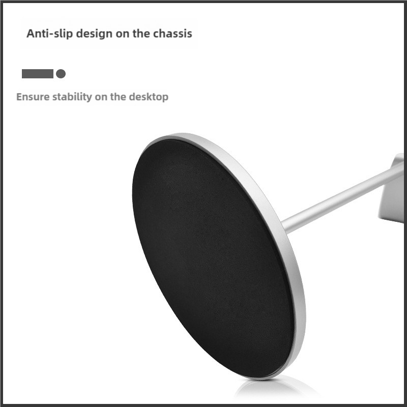 Elosung Silver Dual Headphone Stand Creative Double Hook Aluminum Alloy Display Holder