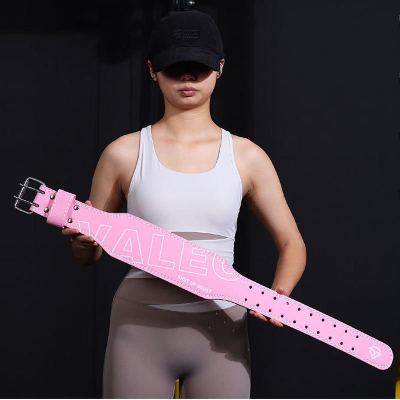 Elosung Size Pink Professional Weightlifting Belt With Sponge Padding For Deep Squat And Deadlift Men Women Fitness Supp