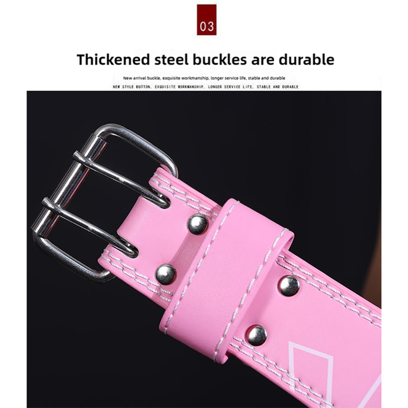 Elosung Size Pink Professional Weightlifting Belt With Sponge Padding For Deep Squat And Deadlift Men Women Fitness Supp