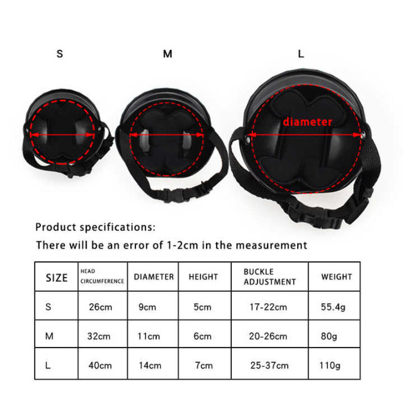 Elosung Black Pet Helmet & Goggles Set Safety Gear For Dogs Uv Protection Durable Abs Material Stylish Outdoor Accessory