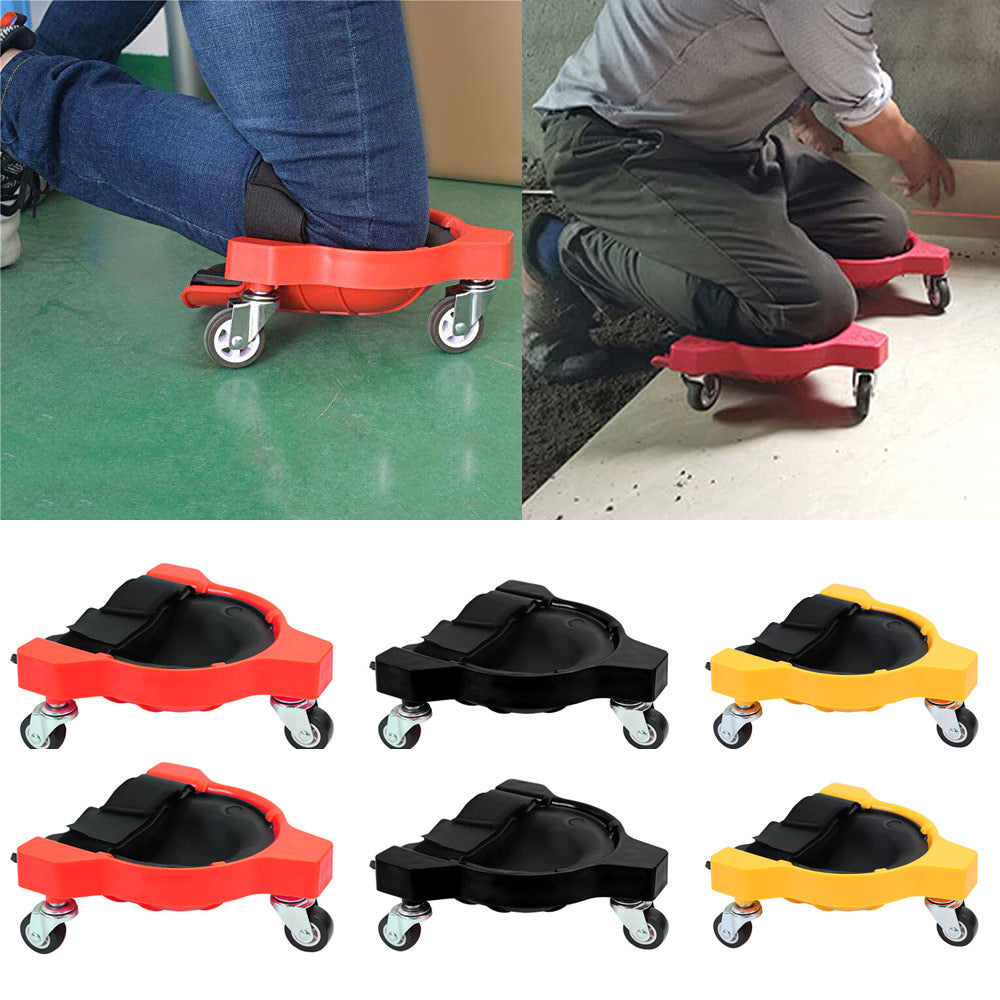 1 Sets of Elosung 1 Sets Of Pair Multi Function Knee Pads With Swivel Wheels For Comfortable Protection Ideal Constructi