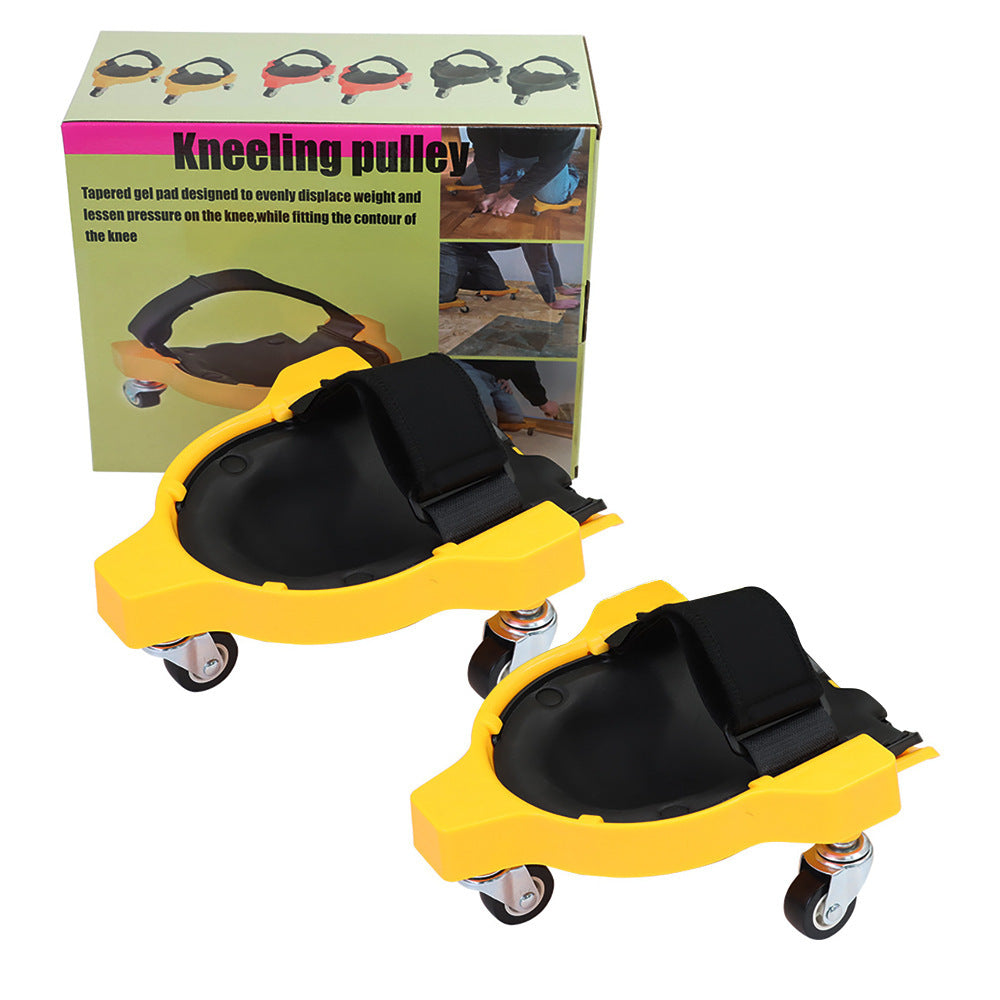 1 Sets of Elosung 1 Sets Of Pair Multi Function Knee Pads With Swivel Wheels For Comfortable Protection Ideal Constructi