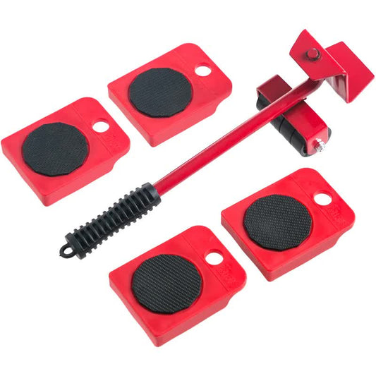 2 Pcs Red Heavy Duty Furniture Moving System Sliding Dolly Tools For Easy Transport Of Appliances And Objects