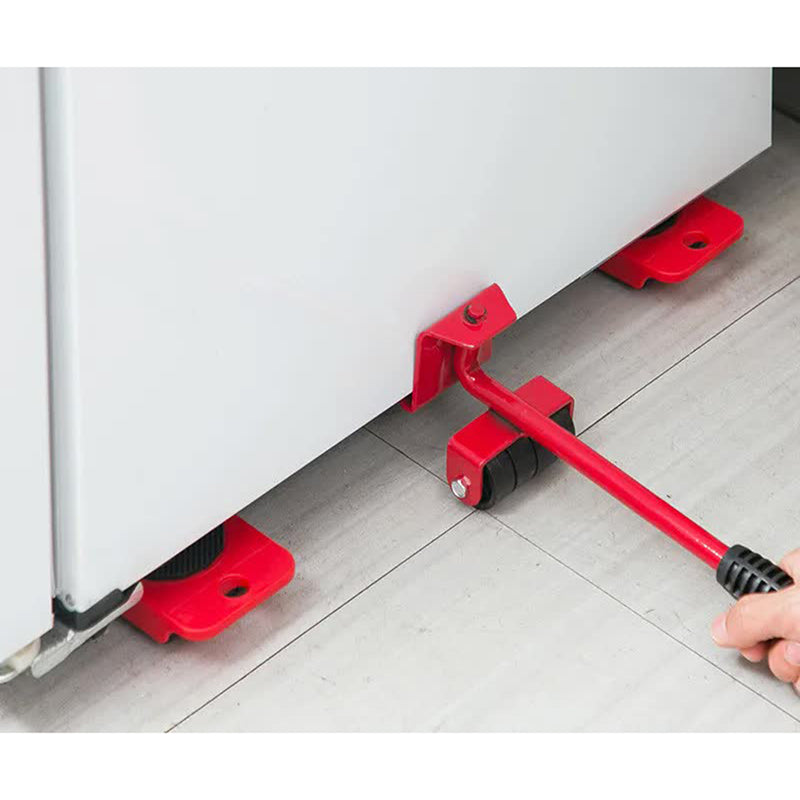 2 Pcs Red Heavy Duty Furniture Moving System Sliding Dolly Tools For Easy Transport Of Appliances And Objects