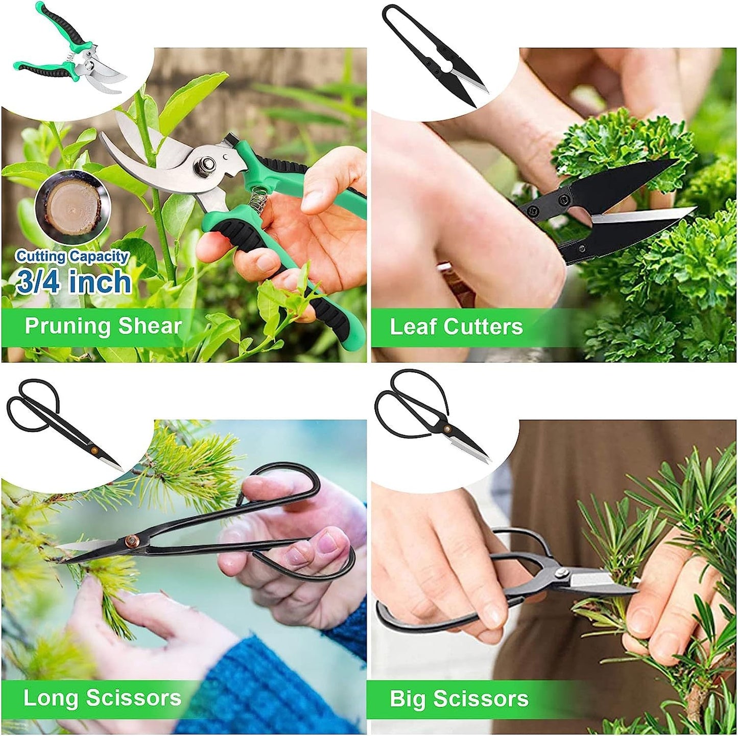 24 Piece Bonsai Tree Tool Kit For Gardening Starters