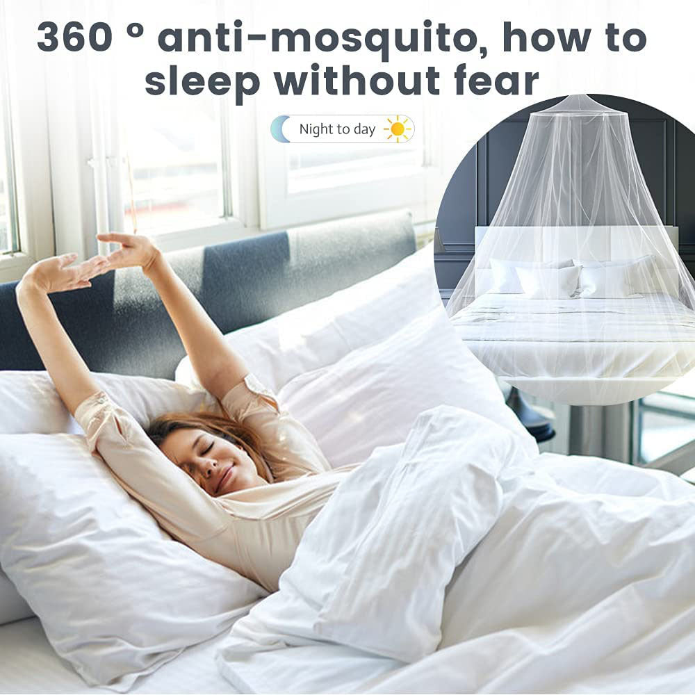Black Hanging Princess Bed Canopy Mosquito Net Dome For Dorm Rooms Bedrooms