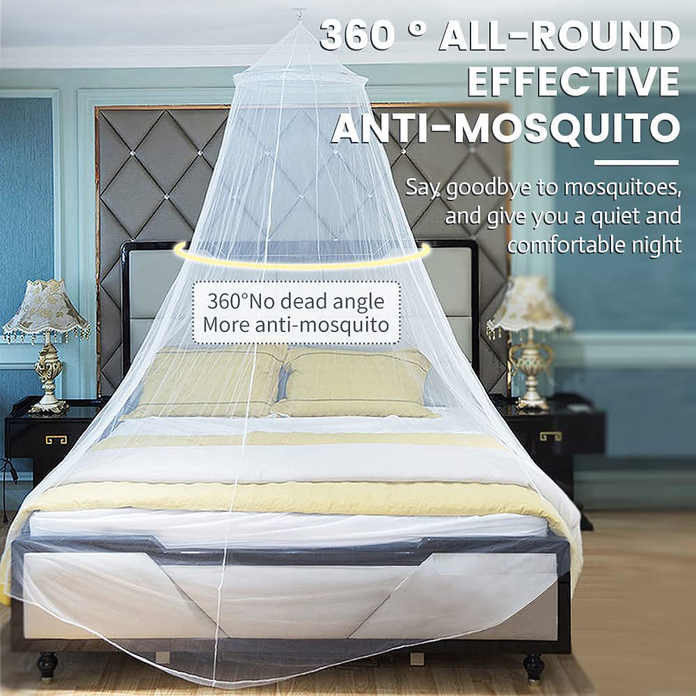 Black Hanging Princess Bed Canopy Mosquito Net Dome For Dorm Rooms Bedrooms