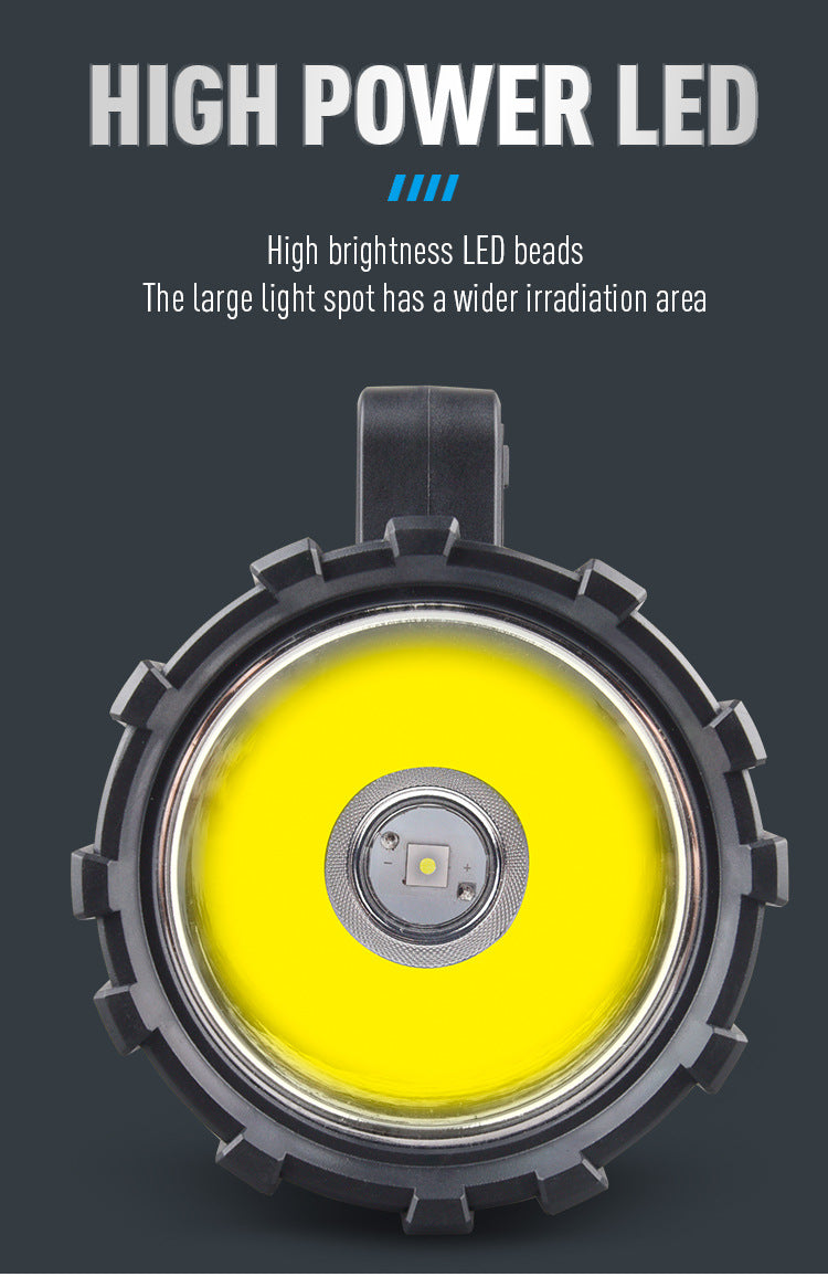 Rechargeable Led Searchlight Handheld Spotlight 500M Range Long Lasting Powerful Light