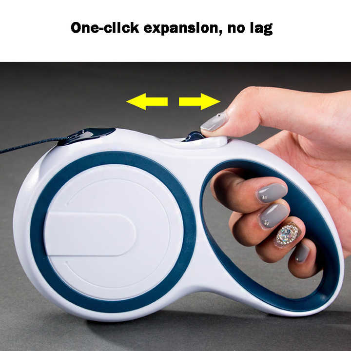 Dark Green 3M Pet Leash Retractable Tangle Free Extendable For Walking