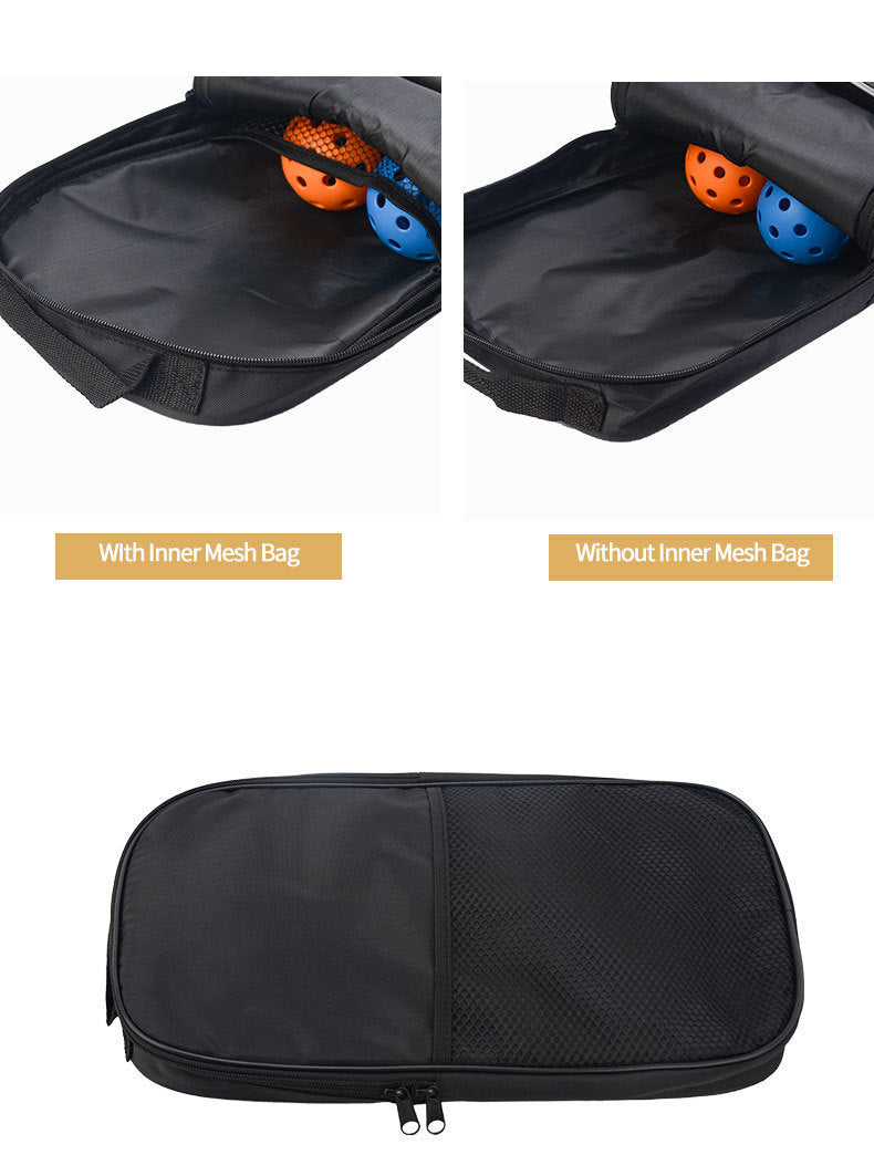 Orange Fiberglass Pickleball Paddle Set - 2 Minimalist Paddles 4 Balls And Carry Bag For Outdoor Play