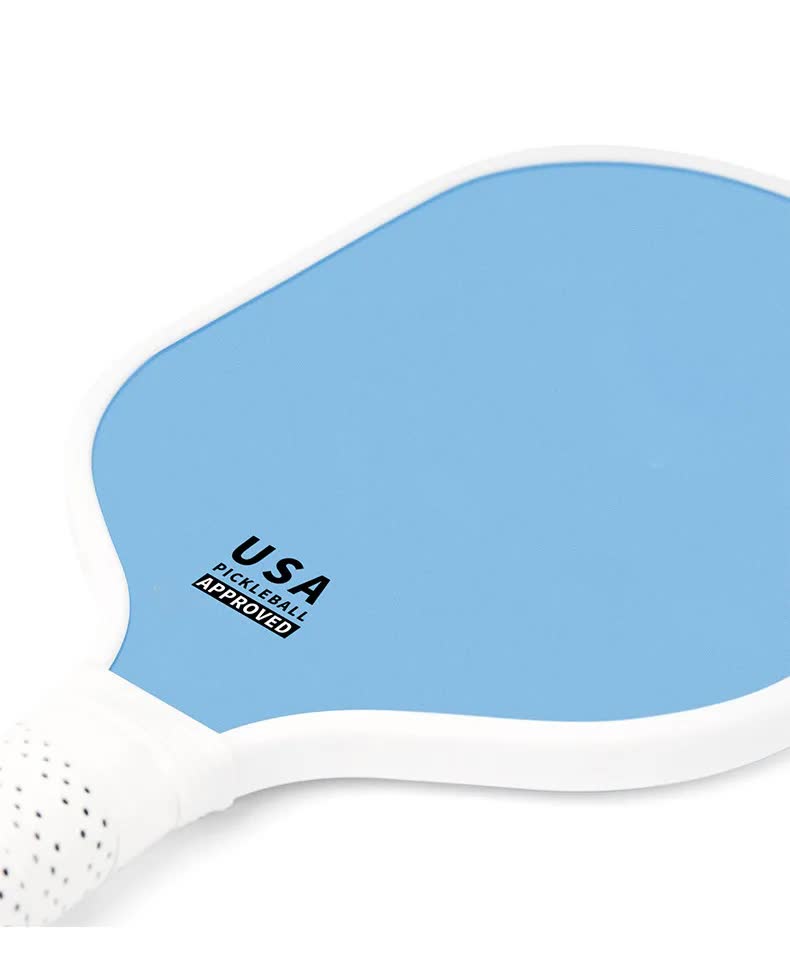 Orange Fiberglass Pickleball Paddle Set - 2 Minimalist Paddles 4 Balls And Carry Bag For Outdoor Play