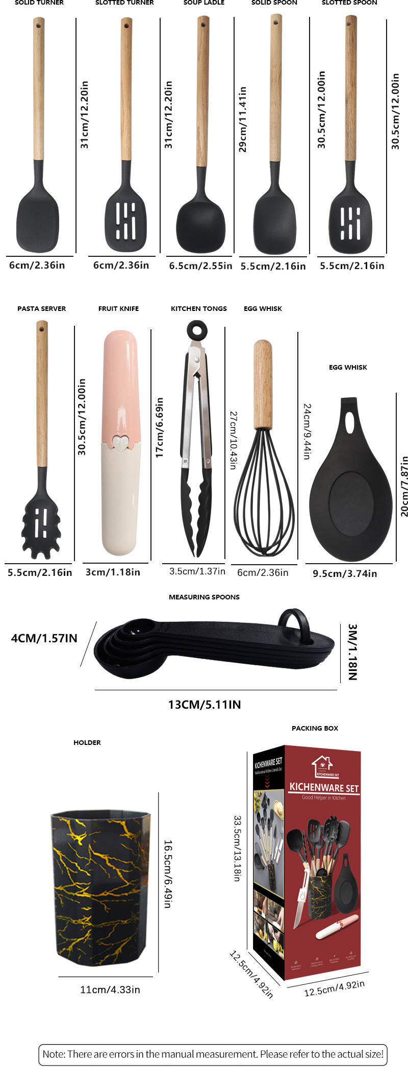 White 12 Piece Silicone Cooking Utensil Set Non Stick Food Grade Kitchen Tools With Holder