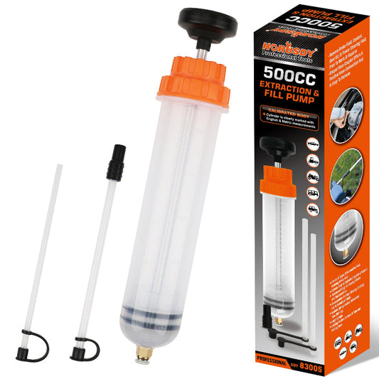 500Cc Fluid Extraction & Fill Pump Syringe Durable Manual For Automotive Marine Fluids
