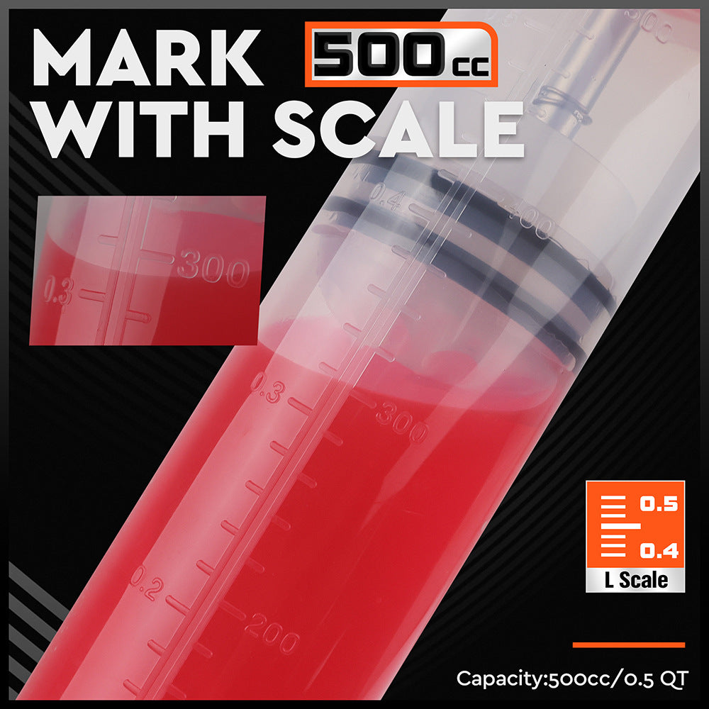 500Cc Fluid Extraction & Fill Pump Syringe Durable Manual For Automotive Marine Fluids