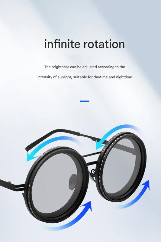 Nd9 Filter Sunglasses Steampunk Retro Design With Polarized Hd Anti Glare Lenses (Gold)