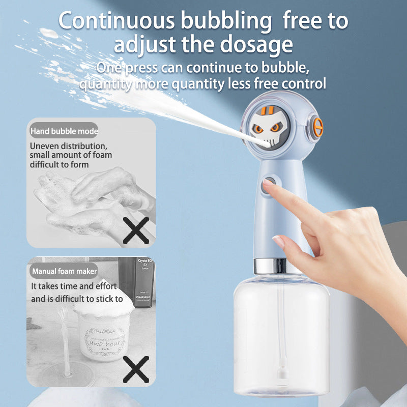 White Electric Pet Shampoo Foamer Gun Dense Quiet Operation Easy Bath