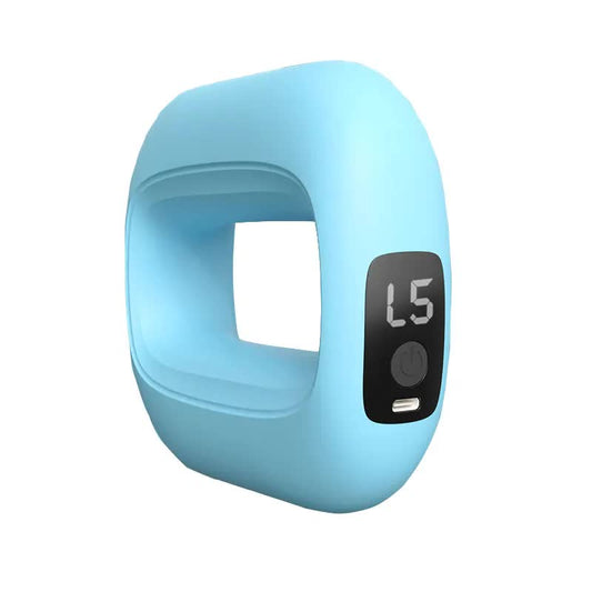 Electric Muscle Relaxation Ring Massager With Digital Display Blue