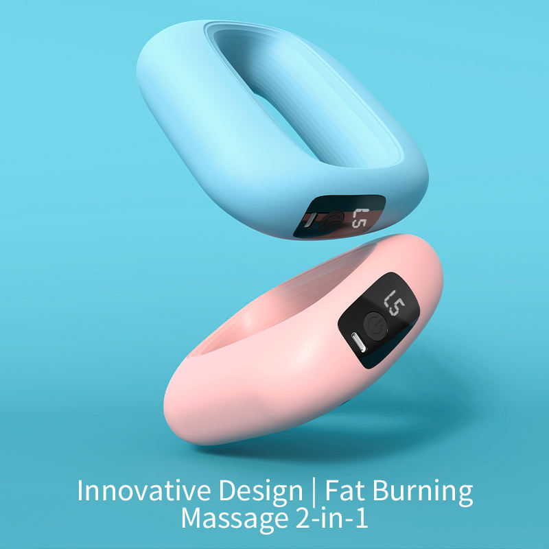 Electric Muscle Relaxation Ring Massager With Digital Display Blue