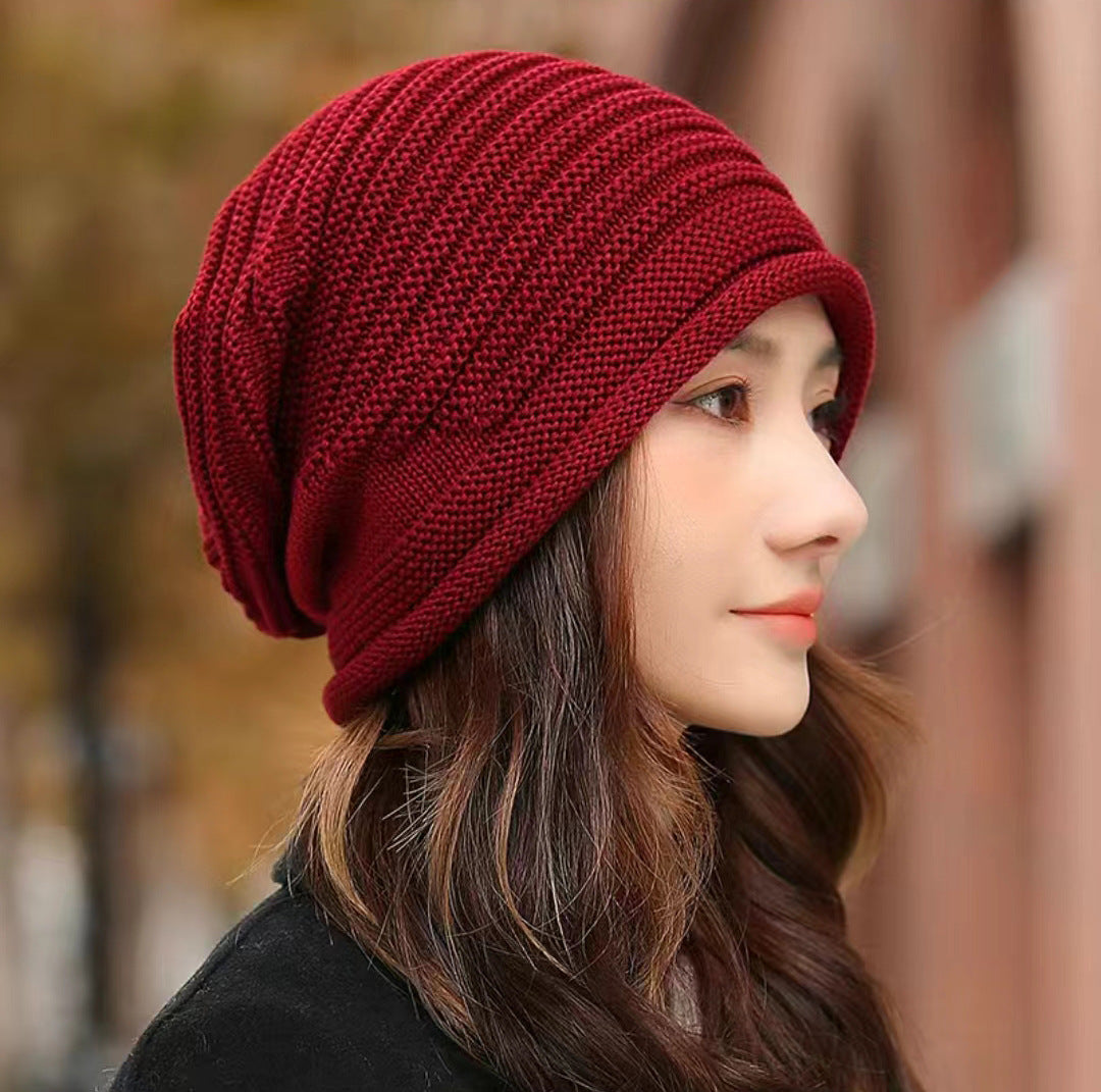 Black Warm & Stylish Women's Knitted Beanie Hats (3 Pack) Perfect For Cold Weather Comfort