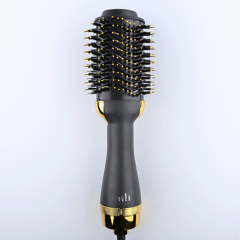 Red 3-In-1 Hot Air Brush Hair Dryer & Styler Volumizer Straightener Curler