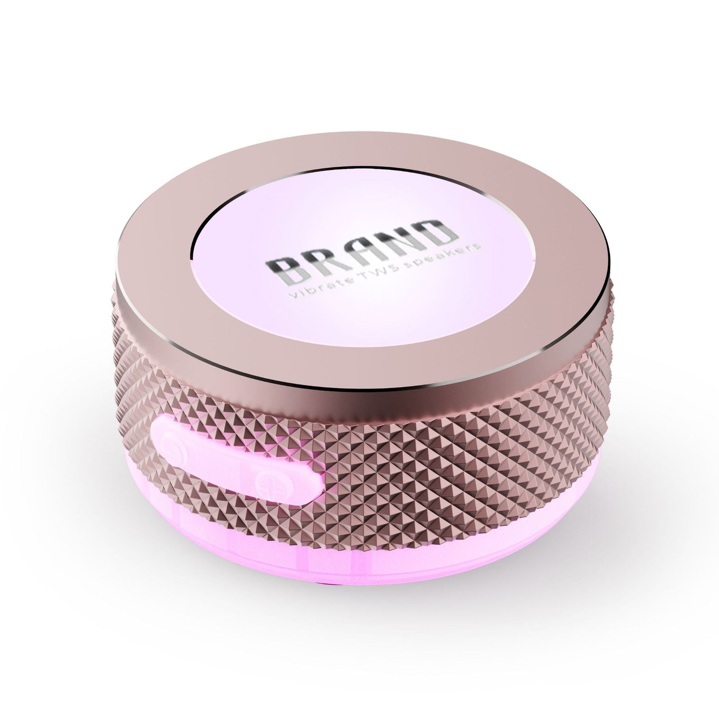 Silver Bone Conduction Vibration Bluetooth Speaker - Tws Stereo Led Surface Sound