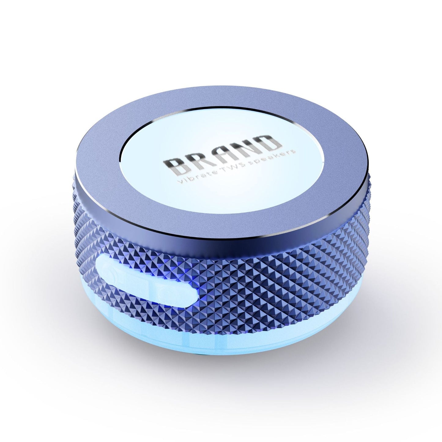 Silver Bone Conduction Vibration Bluetooth Speaker - Tws Stereo Led Surface Sound