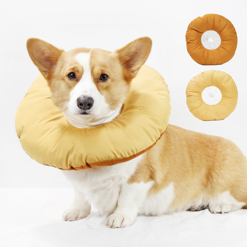 Yellow Soft Elizabethan Collar For Pets - Comfortable Recovery Aid