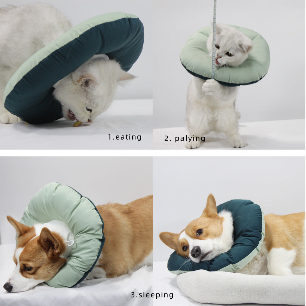 Yellow Soft Elizabethan Collar For Pets - Comfortable Recovery Aid
