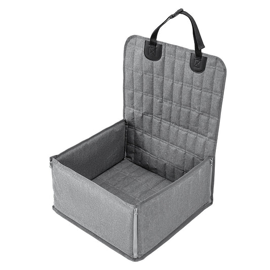 Elosung Grey Waterproof Front Pet Car Seat Cover Non Slip Dog Booster Protector Mat