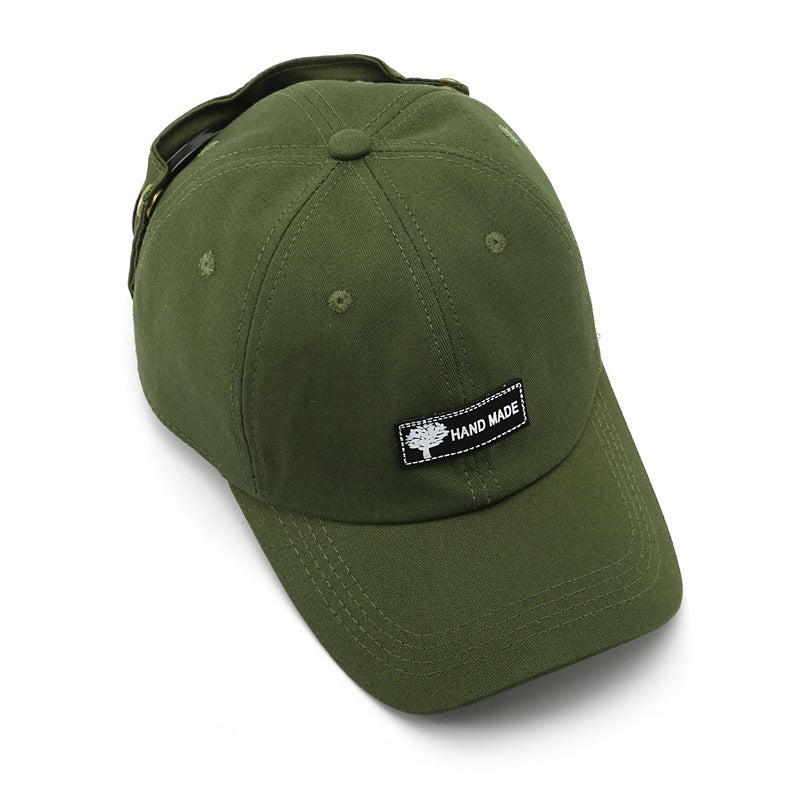 Beige Stylish Aviator Goggle Baseball Cap Unisex Outdoor Cotton Sun Hat