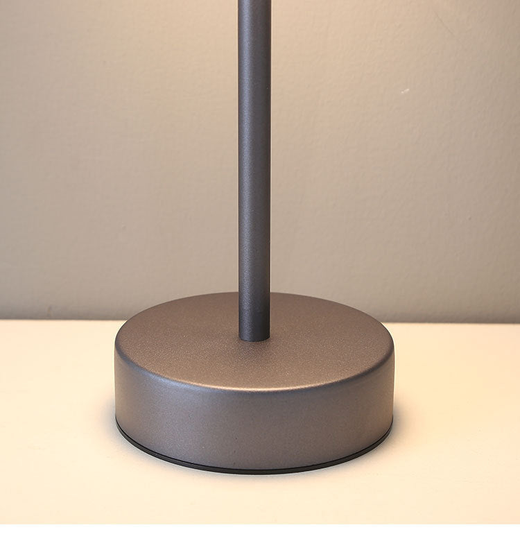 Red Modern Minimalist Led Table Lamp - Rechargeable Touch Control Desk Light