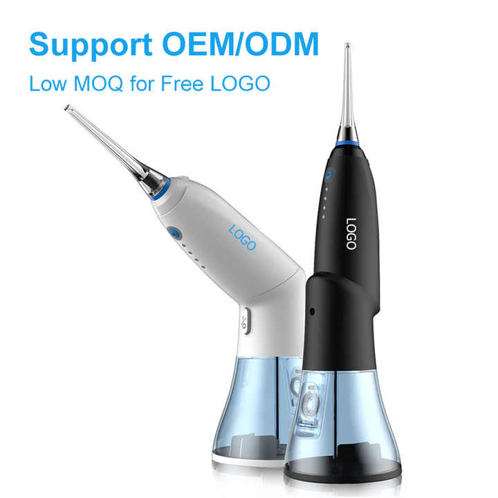 Black Advanced Portable Water Flosser Rechargeable Oral Irrigator Ipx7 Waterproof 4 Cleaning Modes