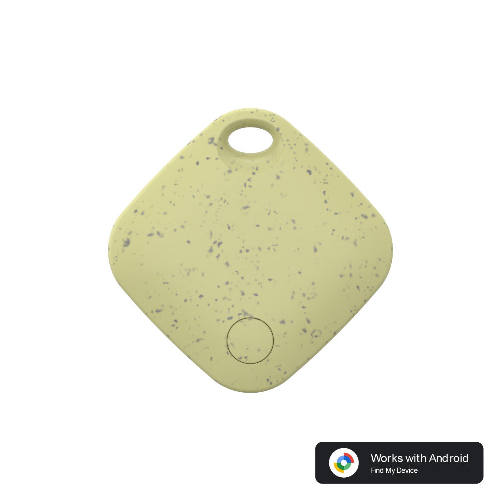 Yellow Smart Item Locator Tag For Android Google Find My Device Compatible Anti Lost Tracker