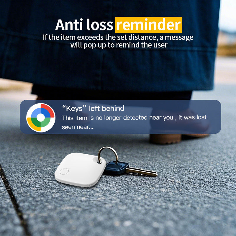Yellow Smart Item Locator Tag For Android Google Find My Device Compatible Anti Lost Tracker