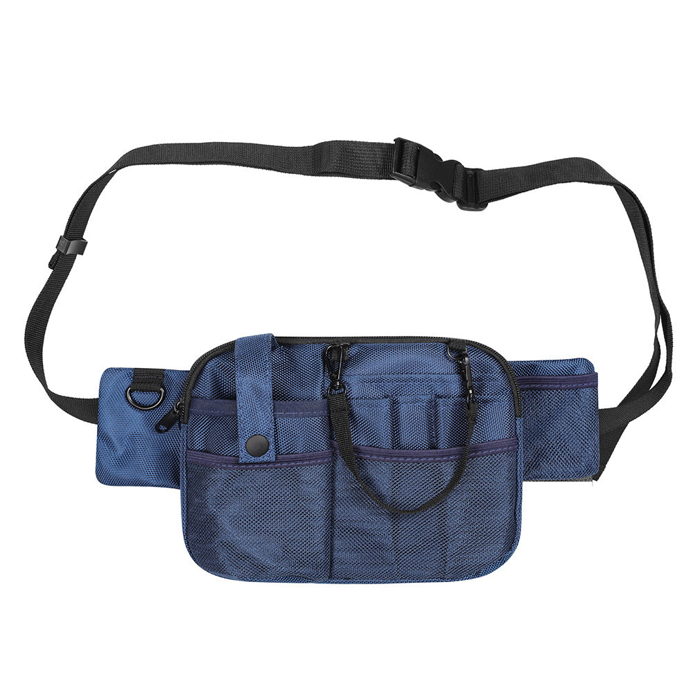 Dark Blue Nurse Utility Belt Bag Multi Pocket Medical Organizer Waist Pack For Tools & Essentials