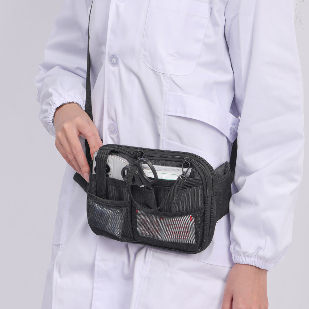 Dark Blue Nurse Utility Belt Bag Multi Pocket Medical Organizer Waist Pack For Tools & Essentials