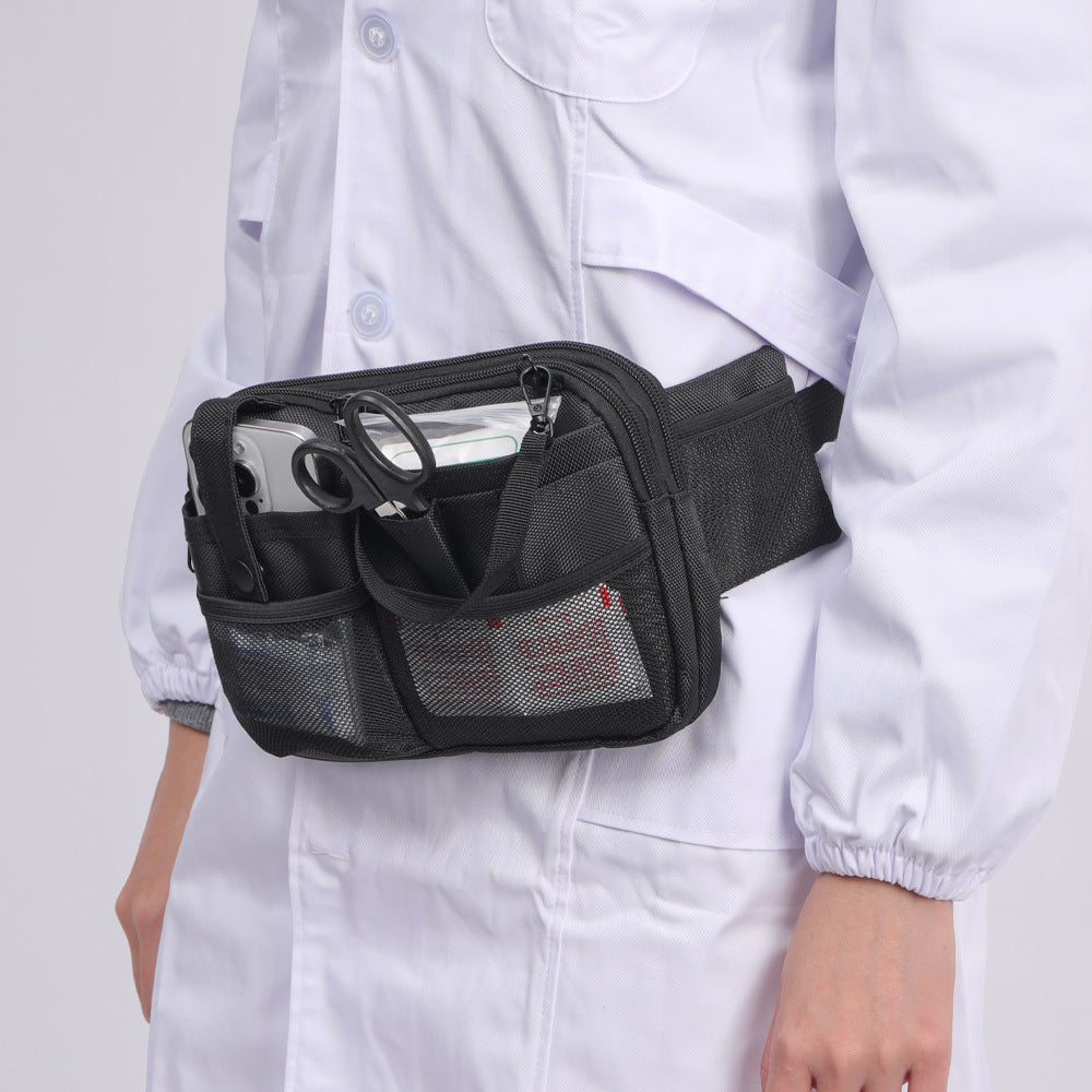 Dark Blue Nurse Utility Belt Bag Multi Pocket Medical Organizer Waist Pack For Tools & Essentials