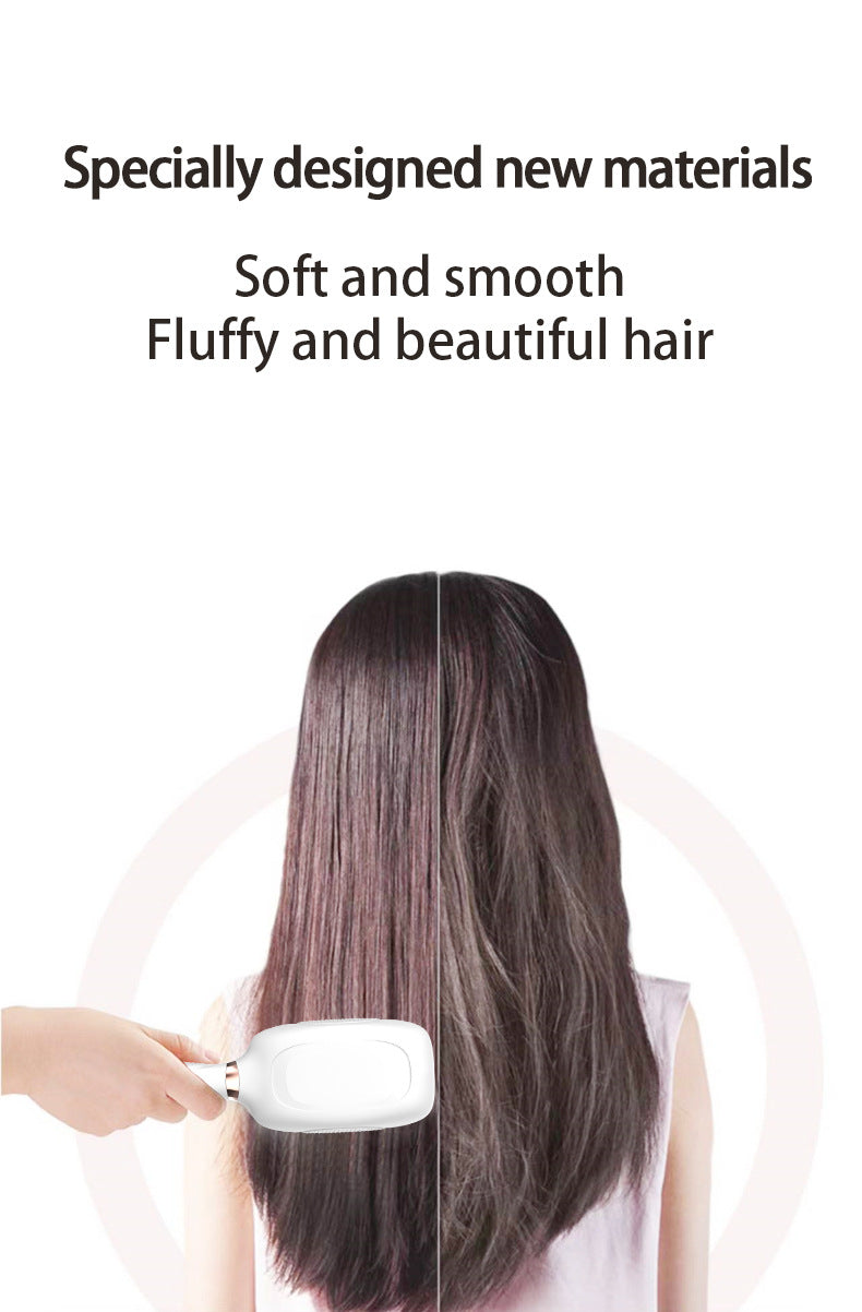 Black Advanced 3 In 1 Scalp & Hair Care Massage Comb Red Light Therapy Ems Microcurrent Vibration