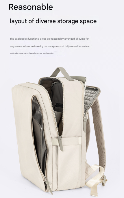 Pink Slim Minimalist Laptop Backpack - Shockproof & Anti-Theft Design Travel-Friendly With Luggage Strap Water-Resistant