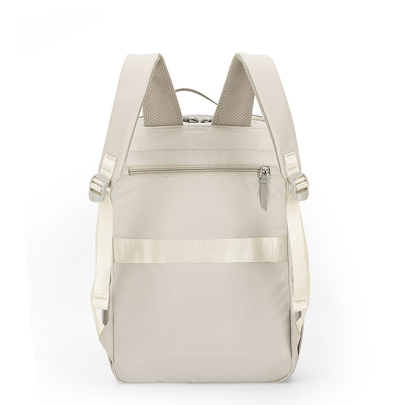 Pink Slim Minimalist Laptop Backpack - Shockproof & Anti-Theft Design Travel-Friendly With Luggage Strap Water-Resistant