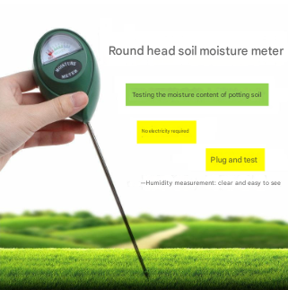 2 Pcs (1 Green + Black) Soil Moisture Meter Accurate Plant Water Monitor For Garden & Potted Plants No Batteries Needed