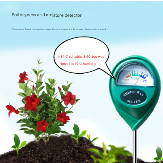 2 Pcs (1 Green + Black) Soil Moisture Meter Accurate Plant Water Monitor For Garden & Potted Plants No Batteries Needed