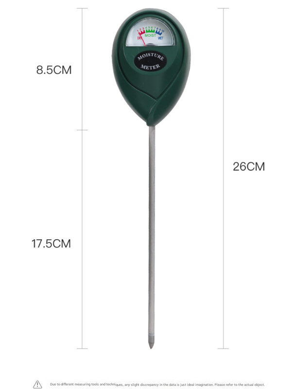 2 Pcs (1 Green + Black) Soil Moisture Meter Accurate Plant Water Monitor For Garden & Potted Plants No Batteries Needed