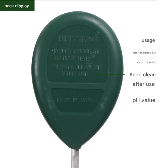 2 Pcs (1 Green + Black) Soil Moisture Meter Accurate Plant Water Monitor For Garden & Potted Plants No Batteries Needed