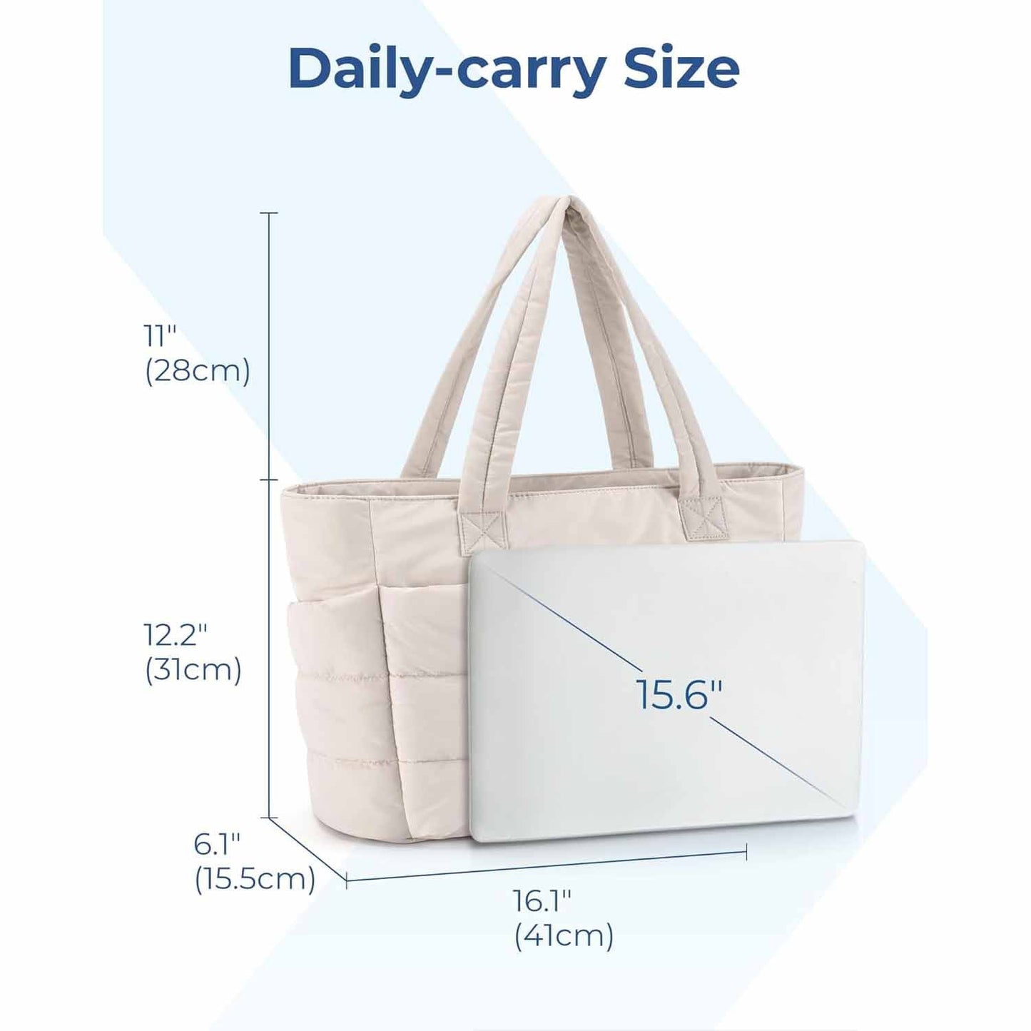 Black Large Capacity Nylon Tote Bag For Women Fashionable Travel Shoulder & Crossbody Handbag