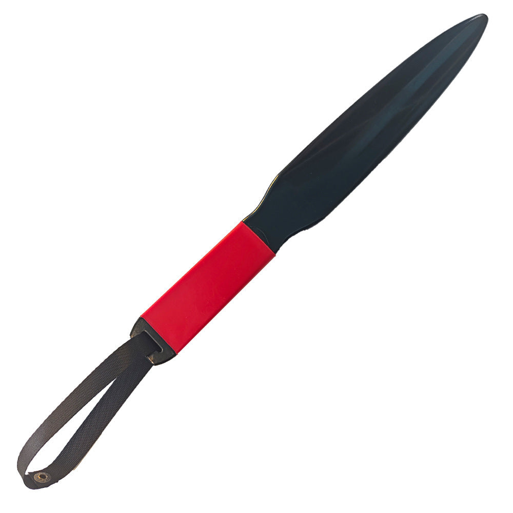 Red Handle + Black Lanyard Heavy-Duty Dog Training Pry Stick For Large Breeds 35 Cm