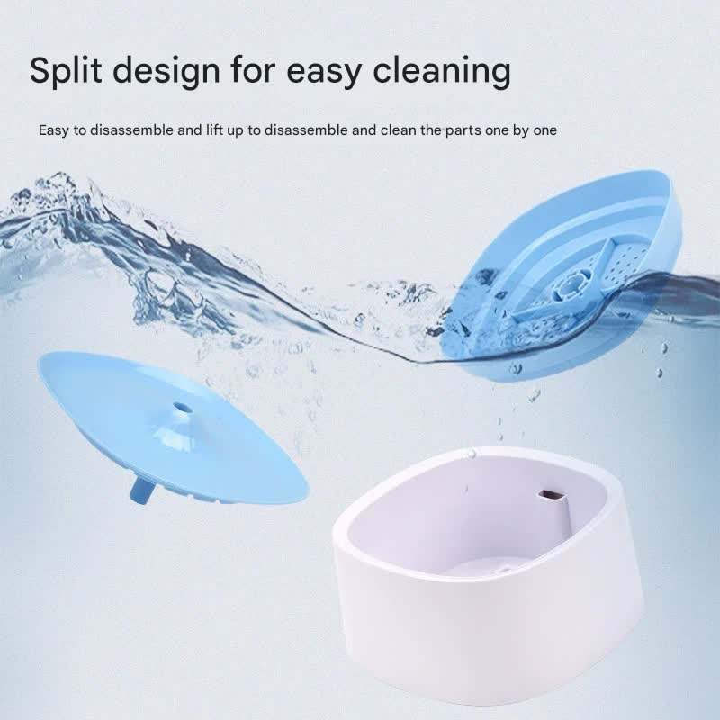 Automatic Pet Water Fountain Usb Powered Multi Stage Filtration Ultra Quiet 2L Capacity (Black)