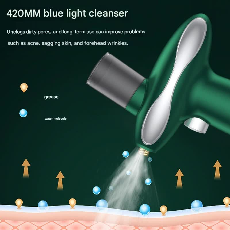 Nano Facial Steamer & Oxygen Sprayer With Red/Blue Light Therapy (White)