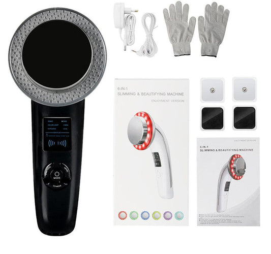 6 In 1 Ultrasonic Slimming & Beautifying Rf Device Body Sculpting Skin Rejuvenation (Black)